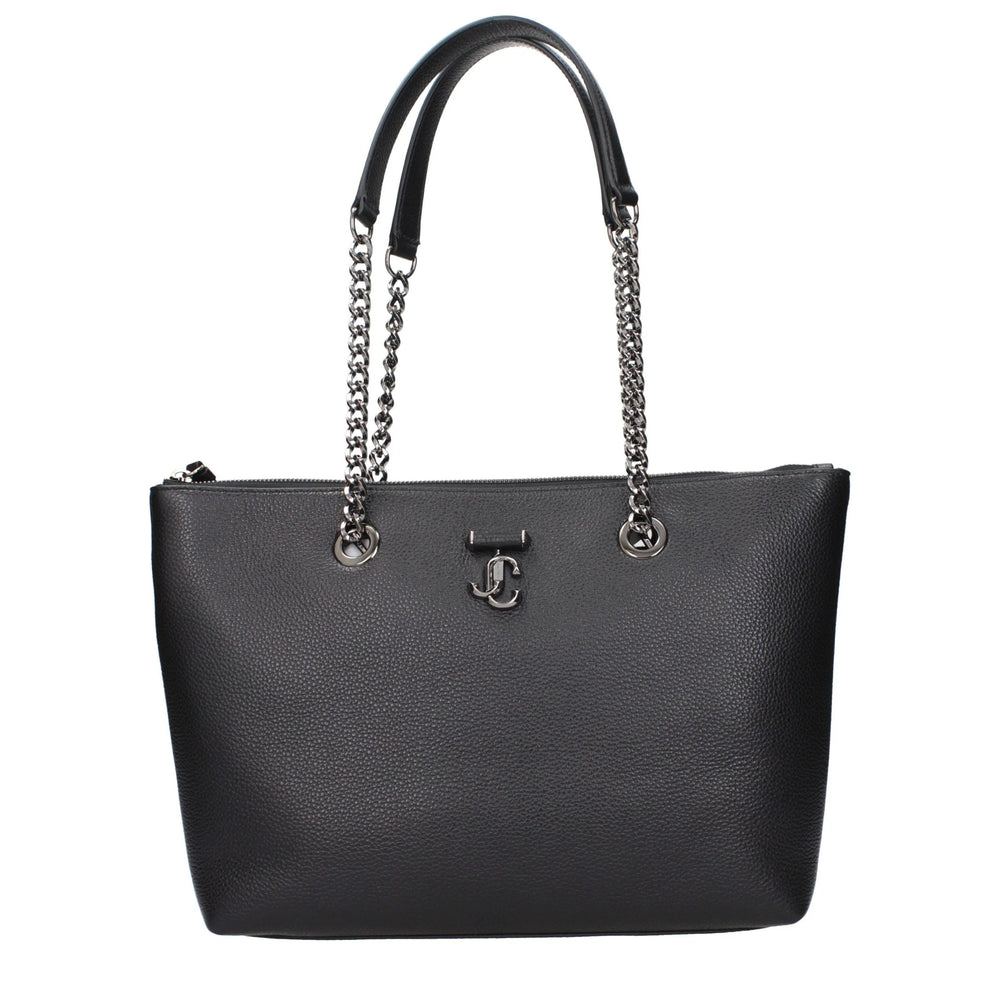Jimmy Choo Black Leather Shoulder Bag