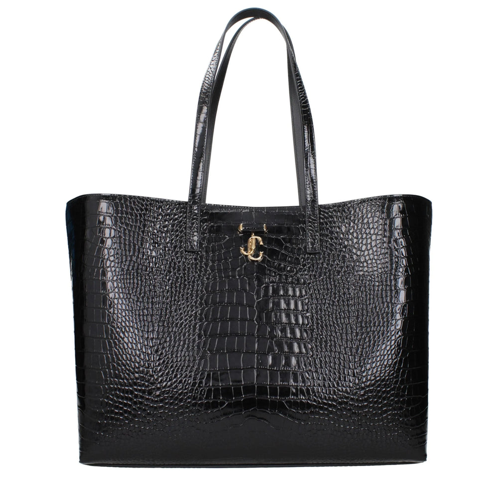 Jimmy Choo Black Leather Shoulder Bag