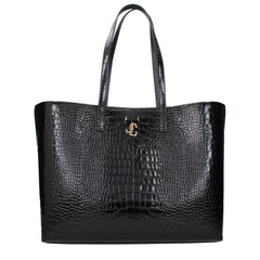 Jimmy Choo Black Leather Shoulder Bag