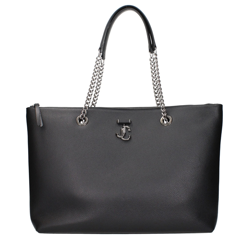 Jimmy Choo Black Leather Shoulder Bag