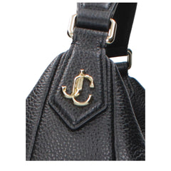 Jimmy Choo Black Leather Shoulder Bag