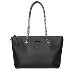 Jimmy Choo Black Leather Shoulder Bag