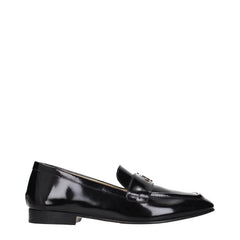 Jimmy Choo Black Leather Slip-On Loafers