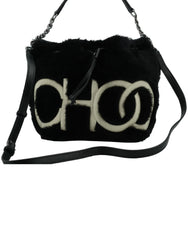 Jimmy Choo Black Leather Top Handle and Shoulder Bag - Shoulder Bags