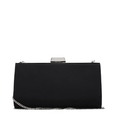 Jimmy Choo Black Satin Clutch Bag