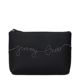 Jimmy Choo Black Satin Clutch Bags