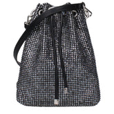 Jimmy Choo Black Satin Crossbody Bag