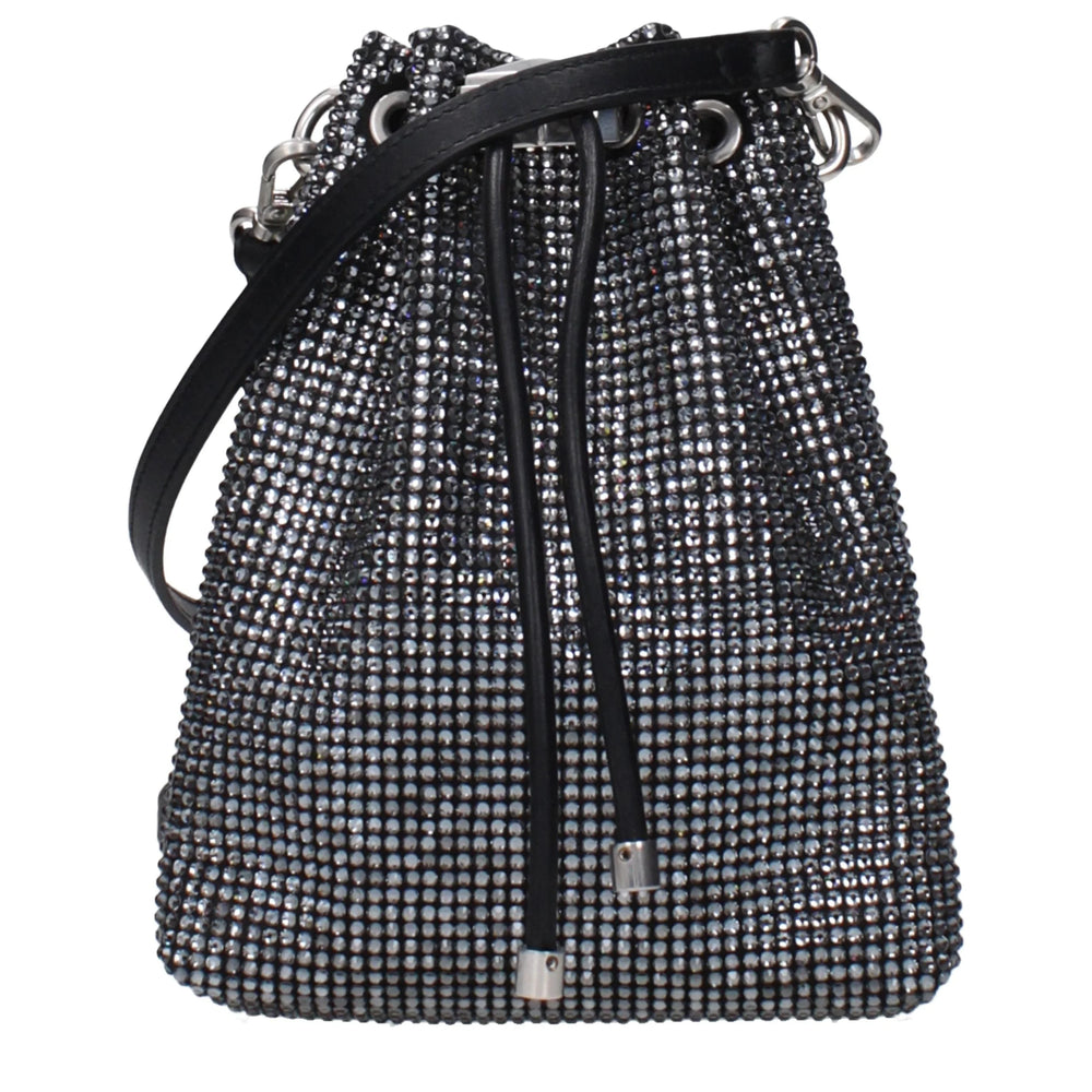 Jimmy Choo Sort Crossbodytaske i satin