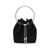 Jimmy Choo Black Silk Shoulder Bag