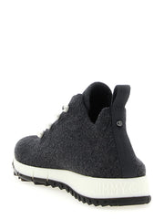 Jimmy Choo Black Tencel Low Top Sneakers - EU36/US6