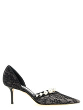 Jimmy Choo Black Tencel Mid Heel Pumps - EU35.5/US5.5