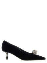 Jimmy Choo Black Textile Mid Heel Pumps - EU34.5/US4.5