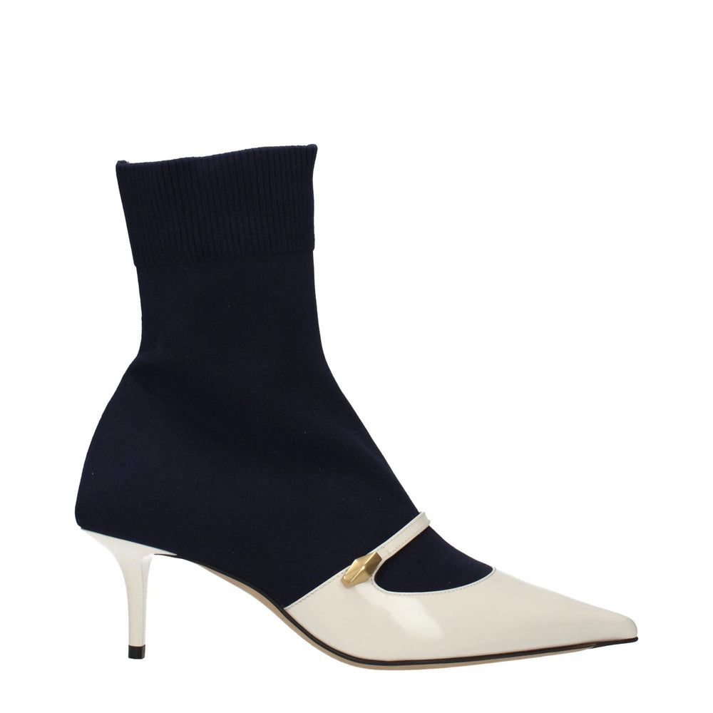 Bottines en tissu bleu Jimmy Choo