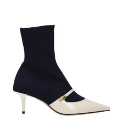 Bottines en tissu bleu Jimmy Choo