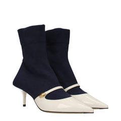 Bottines en tissu bleu Jimmy Choo