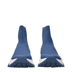 Jimmy Choo Botas de Cano Baixo em Tecido Azul