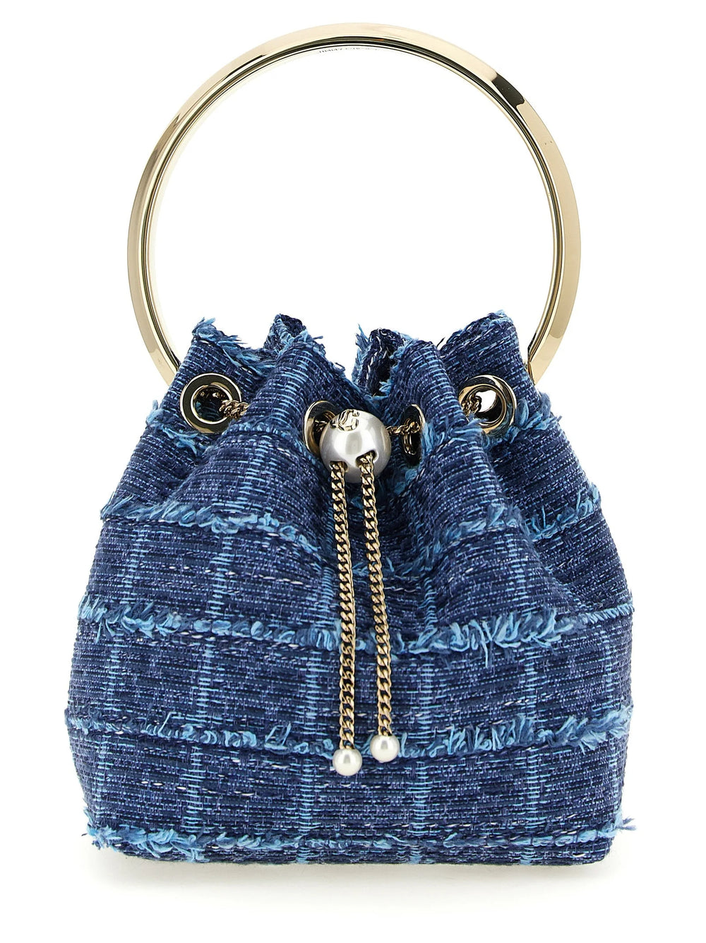 Jimmy Choo Blue Fabric Handbag