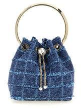 Jimmy Choo Blue Fabric Handbag