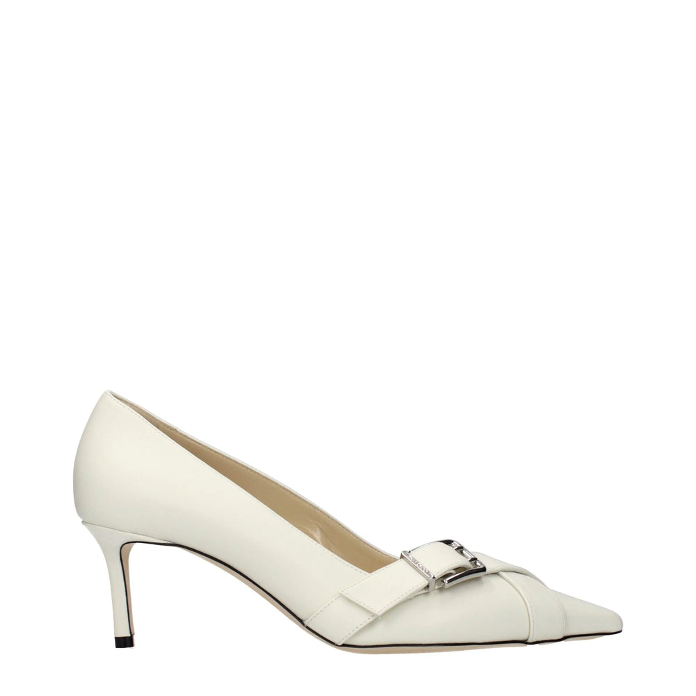 Jimmy Choo Blue Leather Mid Heel Pumps