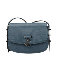 Jimmy Choo Blue Leather Shoulder Bag