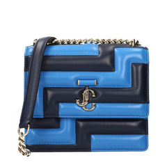 Jimmy Choo Blue Leather Shoulder Bags