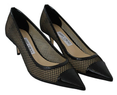 Jimmy Choo Chic Patent Mesh Pointed Pumps - EU37/US6.5 - Heels