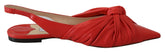 Jimmy Choo Chic Red Pointed Toe Leather Flats - Flats