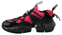 Jimmy Choo Electric Elegance Leather Mesh Sneakers - EU40/US10 - Sneakers