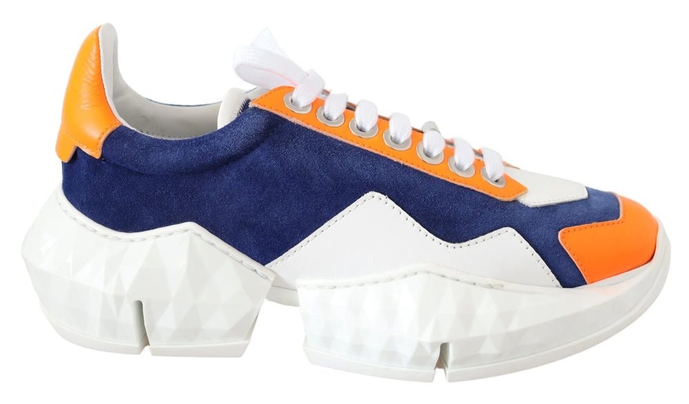 Jimmy Choo Electric Elegance Leather Mix Sneakers - Sneakers