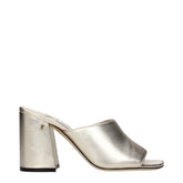 Jimmy Choo Gold Leather Platforms