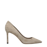 Jimmy Choo Gray Leather High Heel Pumps - EU38.5/US8.5