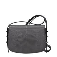 Jimmy Choo Gray Leather Shoulder Bag