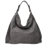Jimmy Choo Gray Leather Shoulder Bag