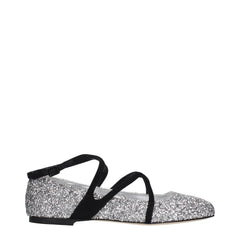 Jimmy Choo Gray Plastic Ballet Flats - EU35.5/US5.5