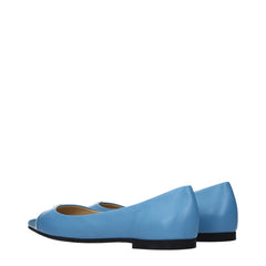 Jimmy Choo Vaaleansininen Nahkapallokärki - EU39/US9