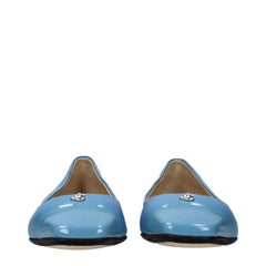 Jimmy Choo Vaaleansininen nahkapallokengät - EU39/US9