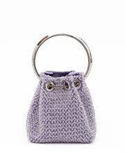 Jimmy Choo Vaalea Violetti Bon Bon Mikro Kristallikassi
