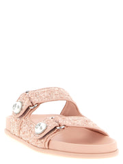 Jimmy Choo Mehrfarbige Tencel-Sandalen