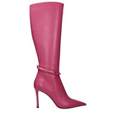 Jimmy Choo Pink Leather High Heel Boots - EU40/US10