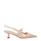 Jimmy Choo Pink Leather Mid Heel Pumps - EU36/US6