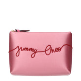 Jimmy Choo Pink Satin Clutch Bags