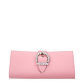 Jimmy Choo Pink Satin Clutch Bags