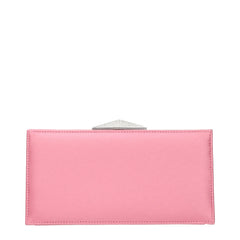 Jimmy Choo Pink Satin Clutch Bags
