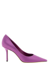 Jimmy Choo Purple Tencel High Heel Pumps - EU37.5/US7.5