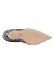 Escarpins Degrade Agnes argentés à paillettes grossières Jimmy Choo