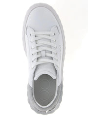 Jimmy Choo Silver Leather Chunky Sneakers - EU35/US5