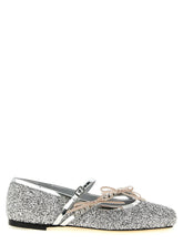 Jimmy Choo Ballerines en Cuir Argenté