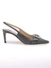 Jimmy Choo Storm Grey Patent Leather Chery SB 65 Pumps
