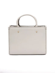 Jimmy Choo White Avenue S Tote Leather Handbag