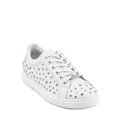 Jimmy Choo White Calfskin Low Top Sneakers - EU39.5/US6.5